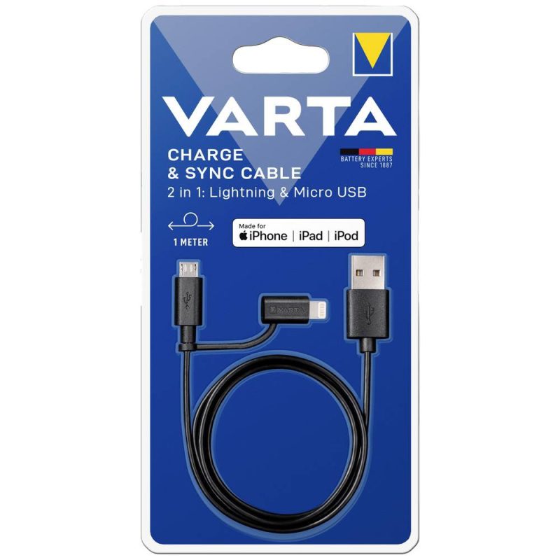 USB Type-A to Lightning and microUSB Cable