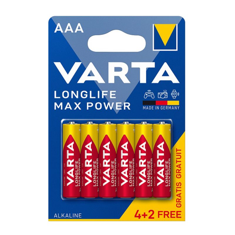 Longlife Max Power 4+2 AAA