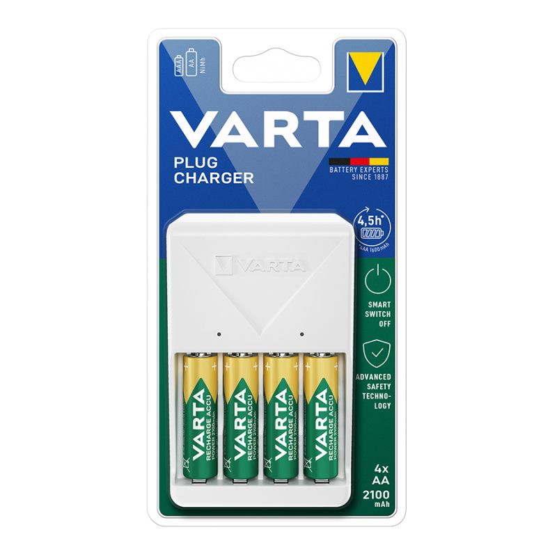 Plug Charger 4xAA 2100mAh
