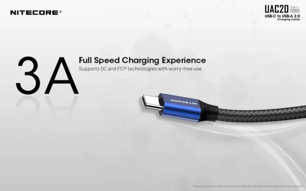 USB - A - USB Type C - UAC20 3.0 A - Image 2