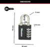 Master Lock - 7641EURDBLK - Image 3