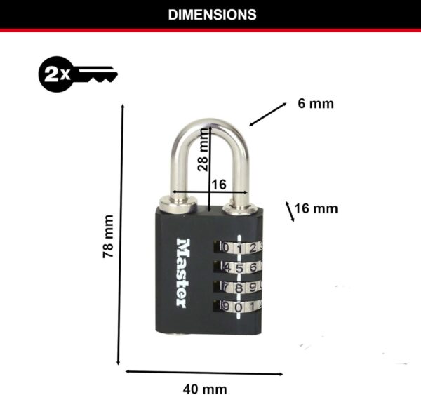 Master Lock - 7641EURDBLK - Image 3