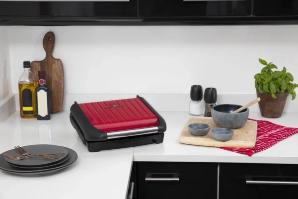 George Foreman Steel Grill Family - Red - Image 2
