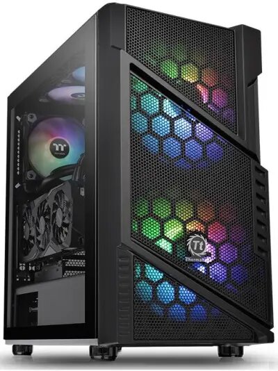 138306-0 PC Components/ Case/ Miditower/ Commander C31 TG ARGB Edition Black - Image 1