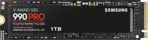 PC Components/ SSD/ Samsung 990 PRO PCIe 4.0 NVMe M.2 1TB MZ-V9P1T0BW
