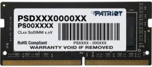 PC Components/ Memory/ DDR3 SODIMM/ Patriot 4GB DDR4 2400MHz SO-DIMM (PSD44G240081S)