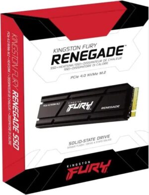 PC Components/ SSD/ Kingston Fury Renegade 1TB PCIe Gen 4.0 NVMe M.2 Internal Gaming SSD with Heat Sink SFYRSK/1000G